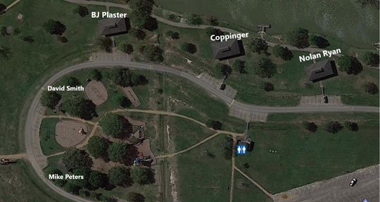 Resoft County Park Pavilion location with restroom