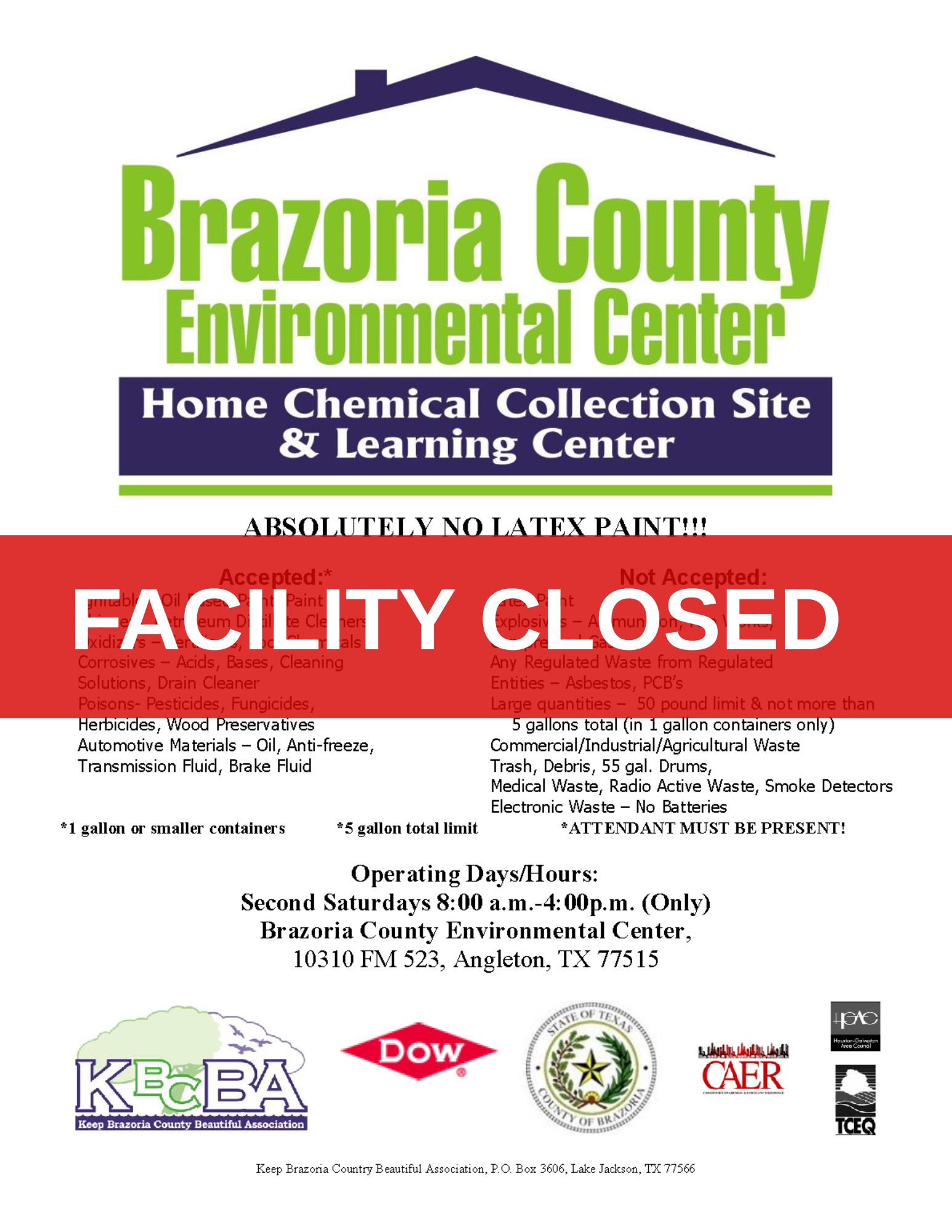 The Environmental Center Closed as of April 2025